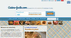 Desktop Screenshot of cuisine-facile.com