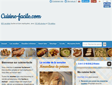 Tablet Screenshot of cuisine-facile.com